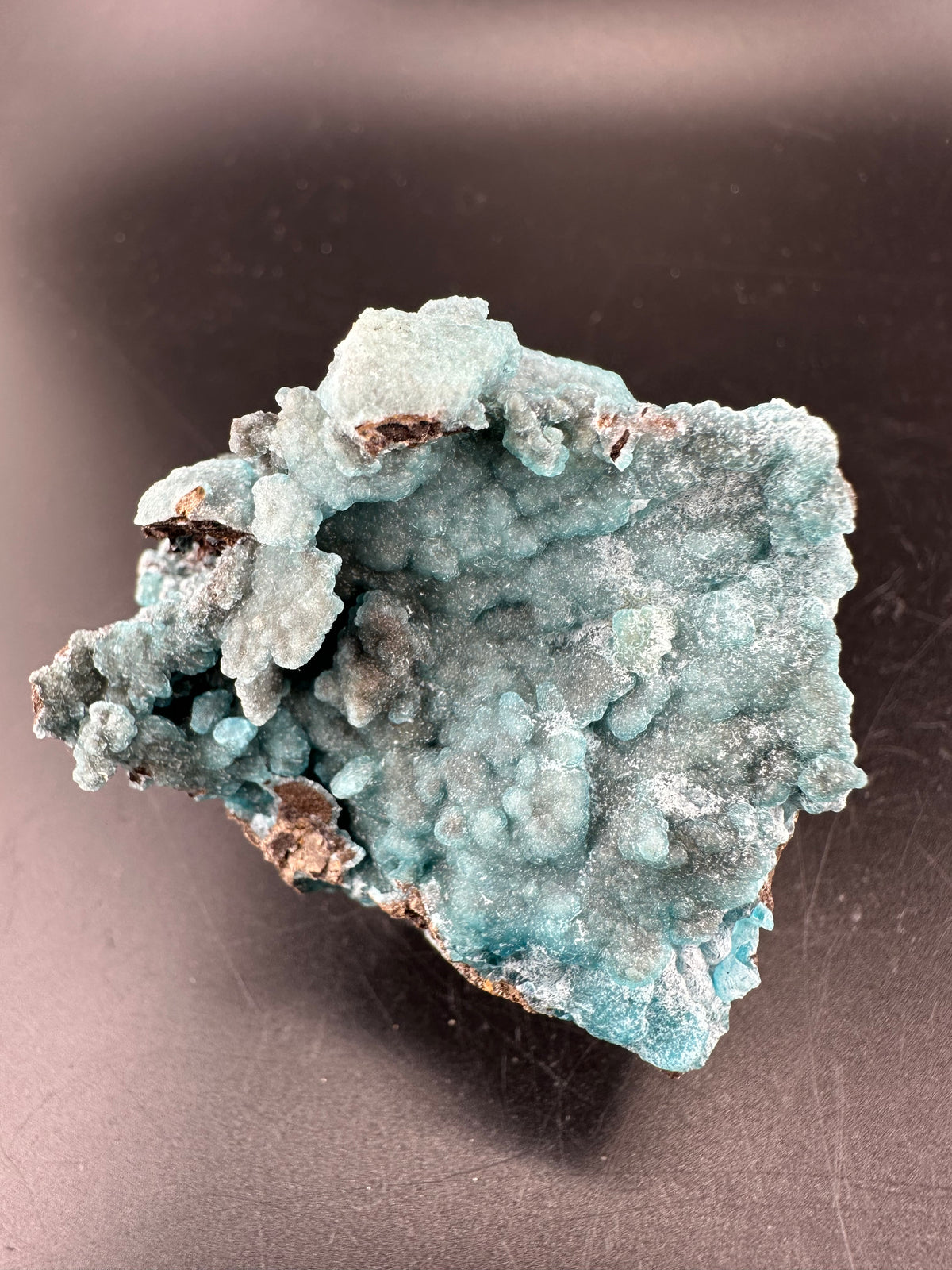 Blue Hemimorphite: Wenshan, Yunnan, China