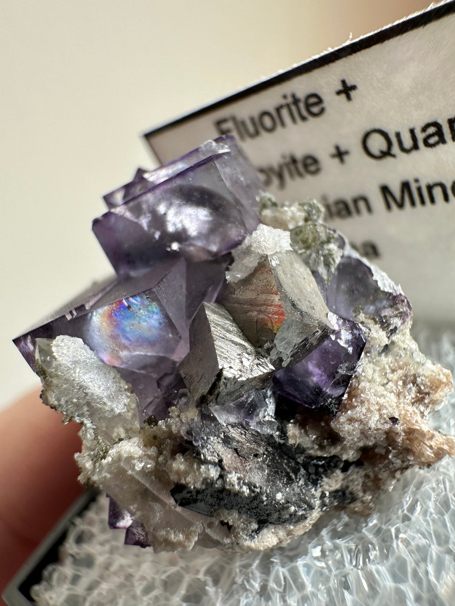 Fluorite, Quartz, Arsenopyrite: Yaogangxian Mine, Hunan, China