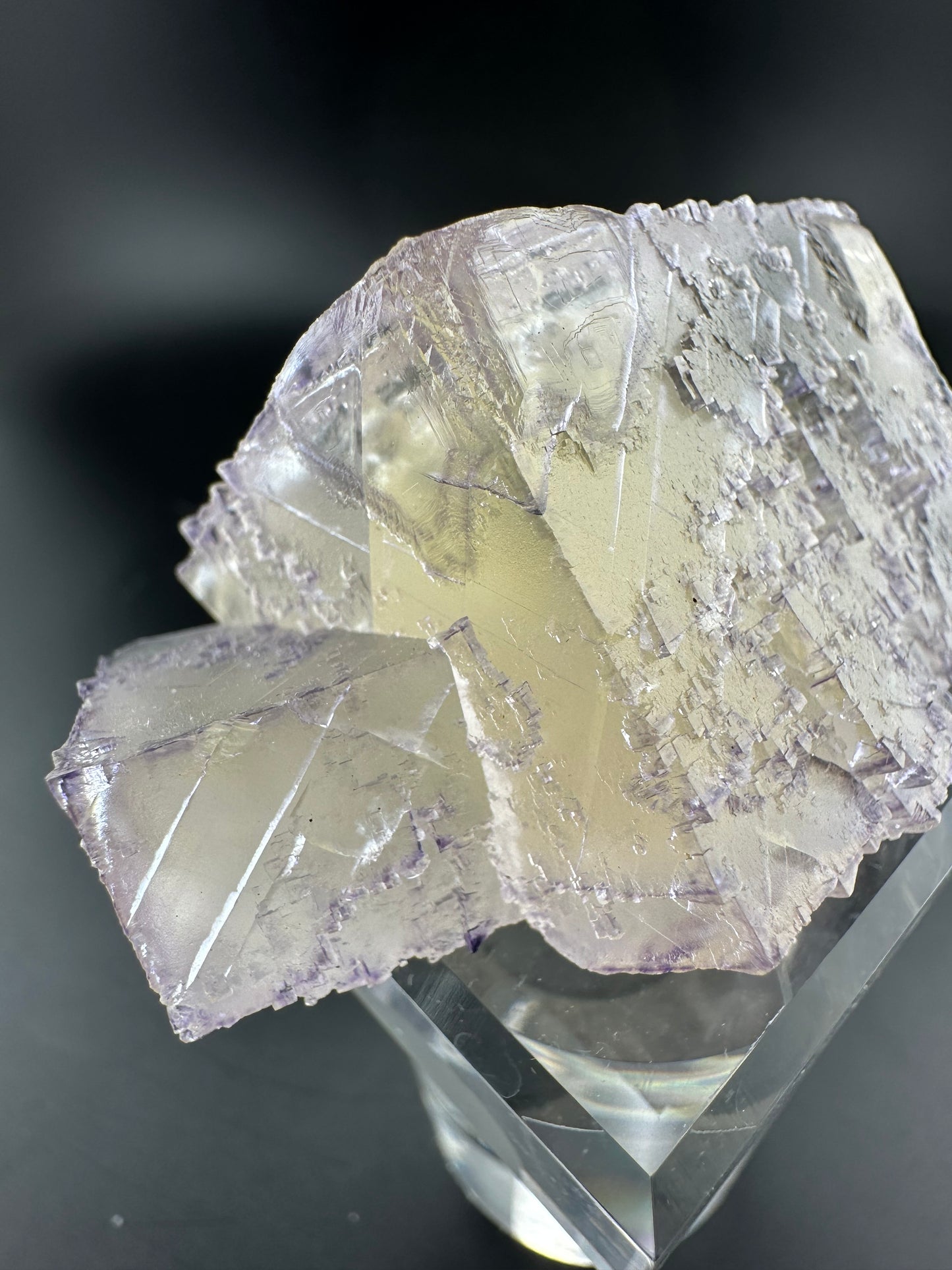Carthage Corner Elmwood Mine fluorite; yellow & purple