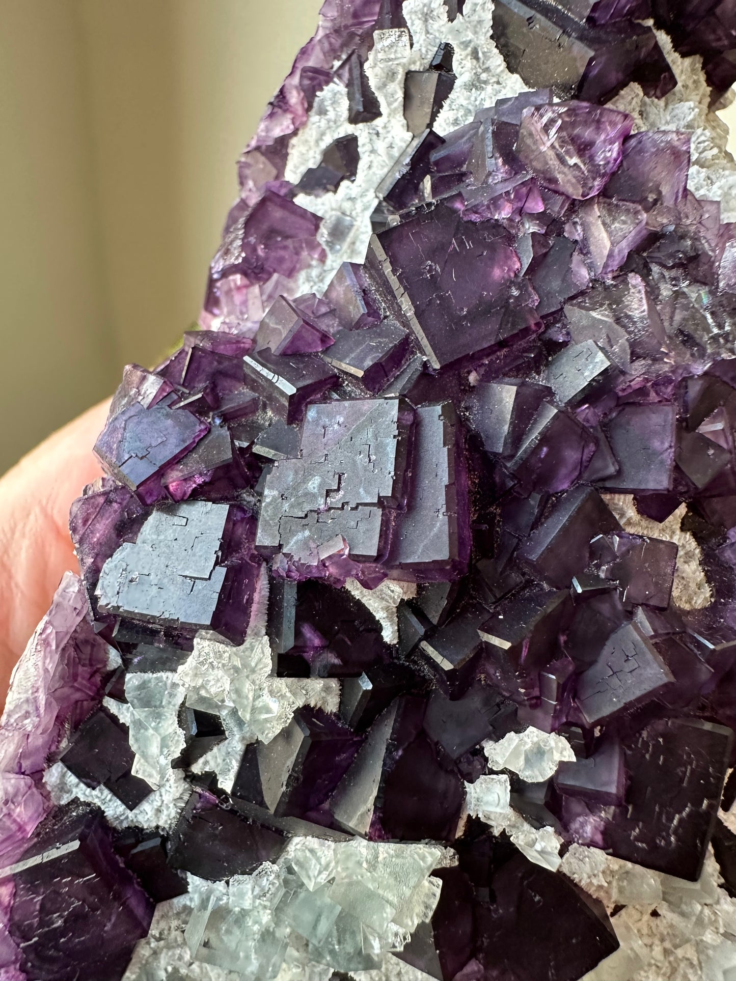 Phantom Purple & Blue Fluorite, Zheijiang