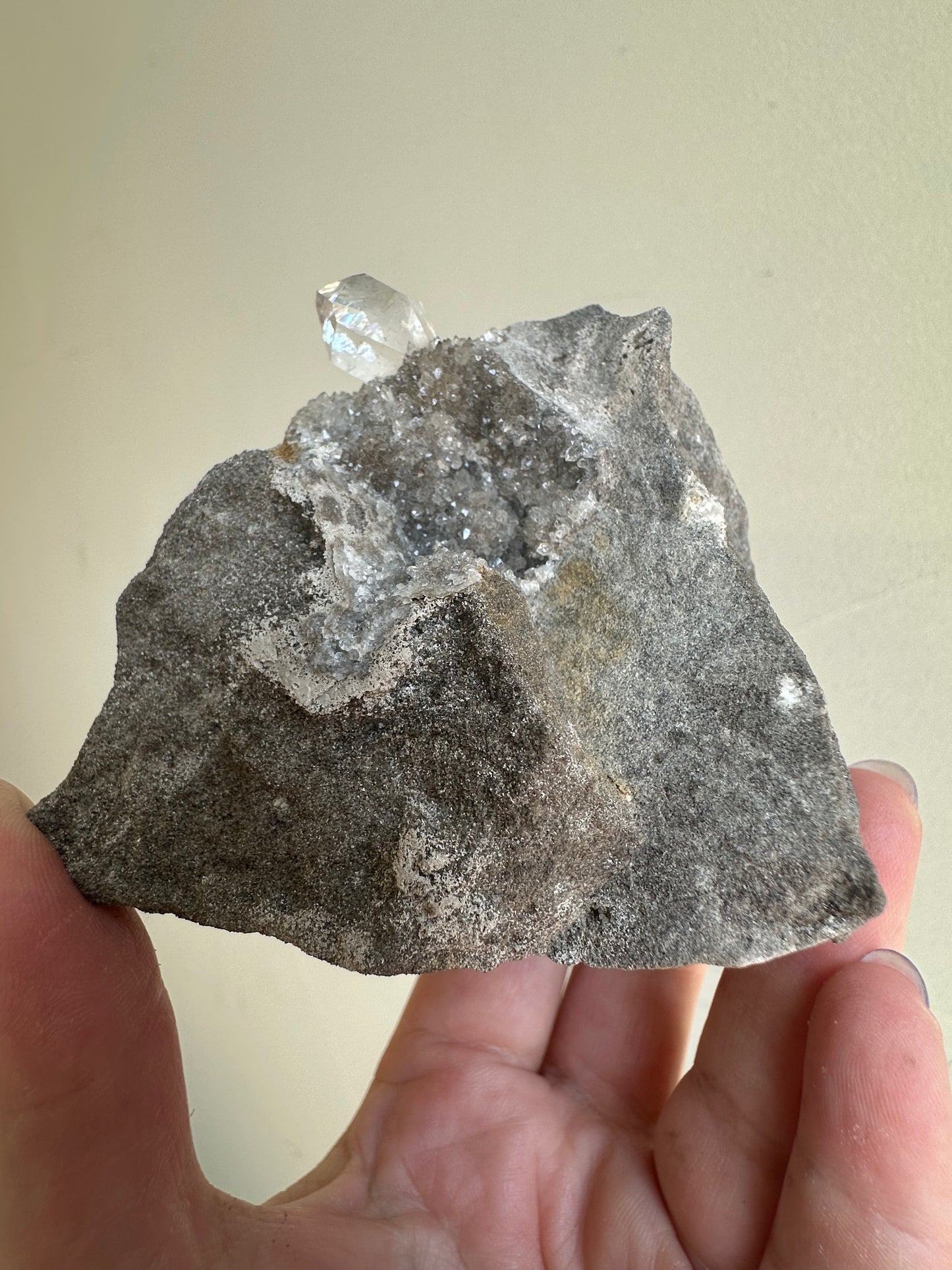 Herkimer Diamond on Matrix (clear quartz). Crystal Grove (NY)