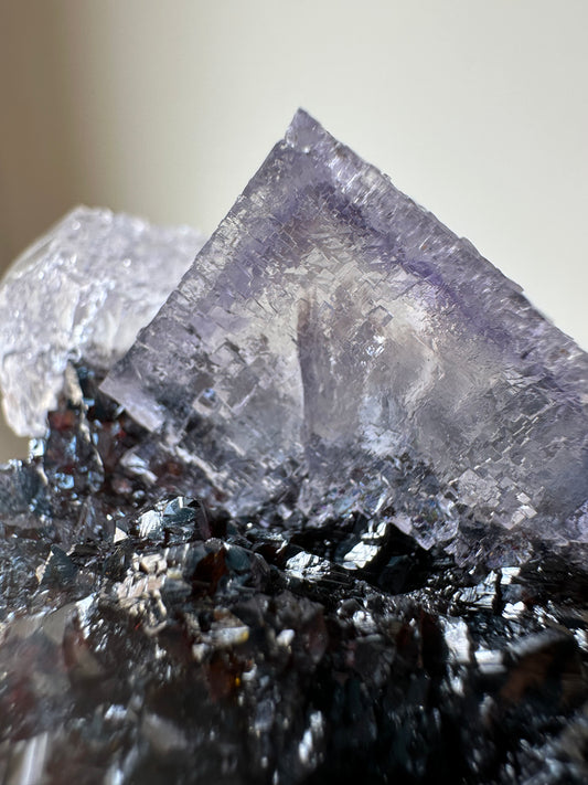 Elmwood Fluorite on Sphalerite
