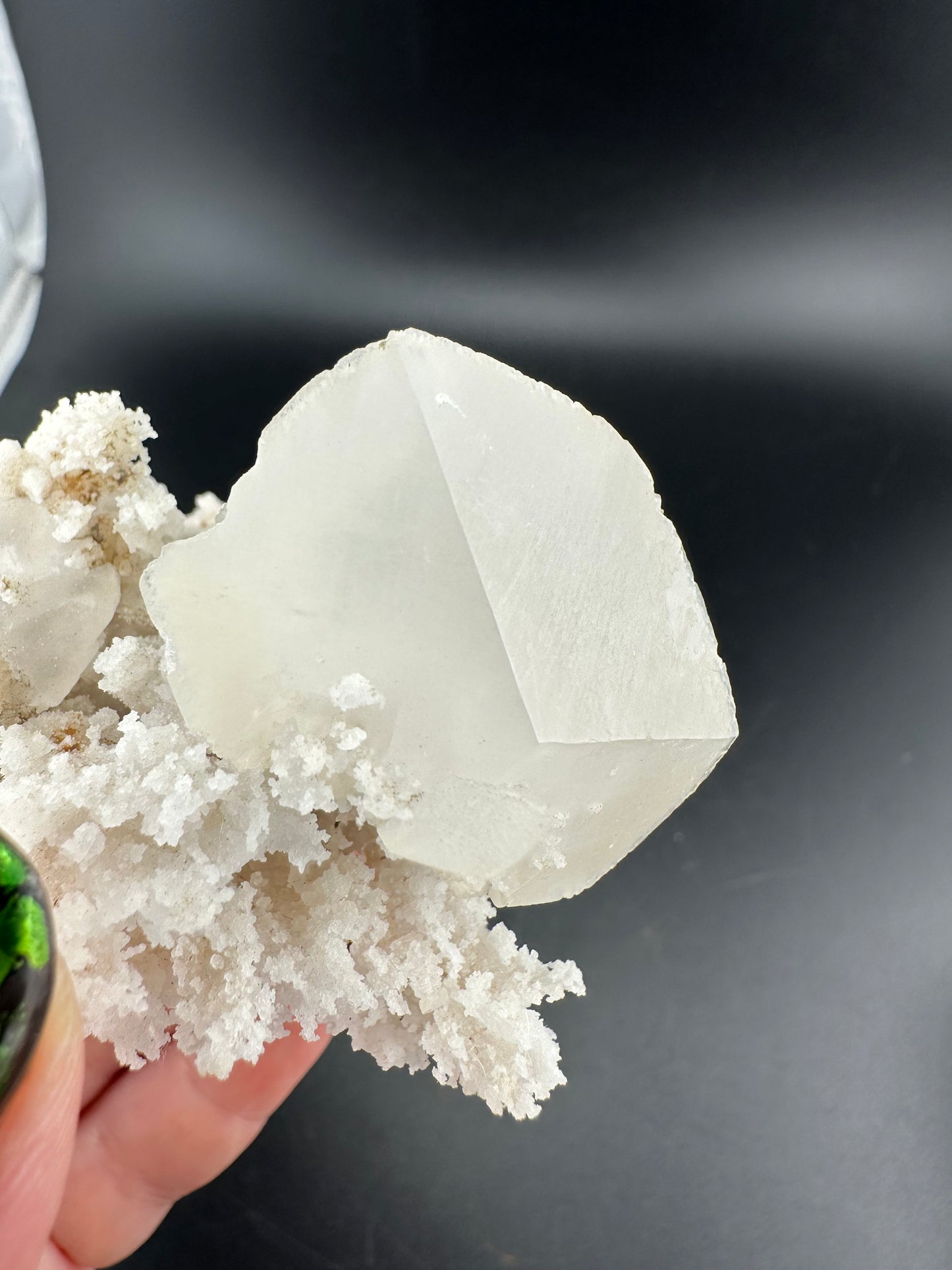 rhombohedral Calcite on Aragonite, Cadman Quarry, Washington, USA