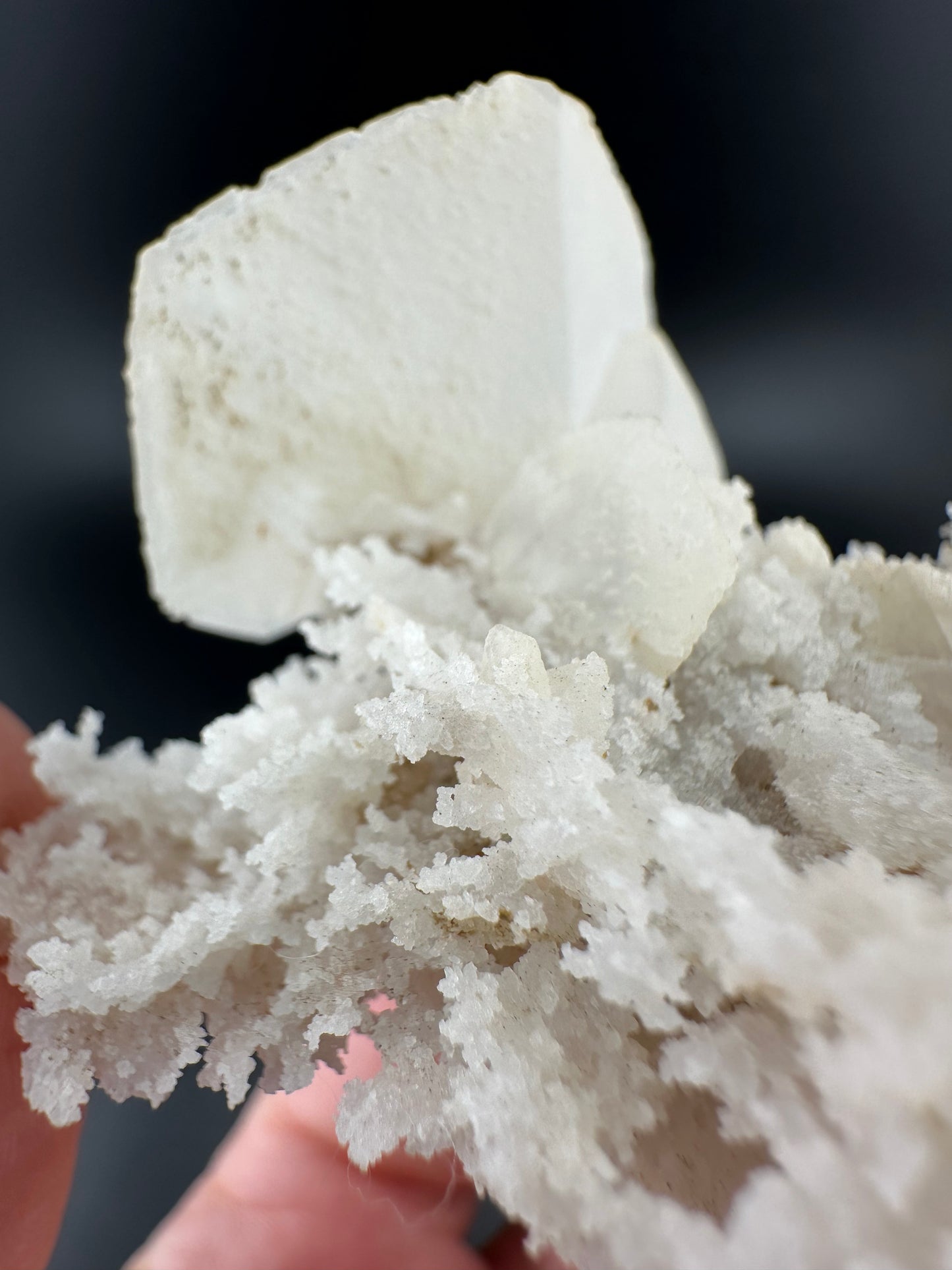 rhombohedral Calcite on Aragonite, Cadman Quarry, Washington, USA