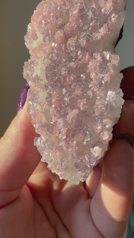 Gemmy Rhodochrosite, Fluorite. Wutong Mine, China