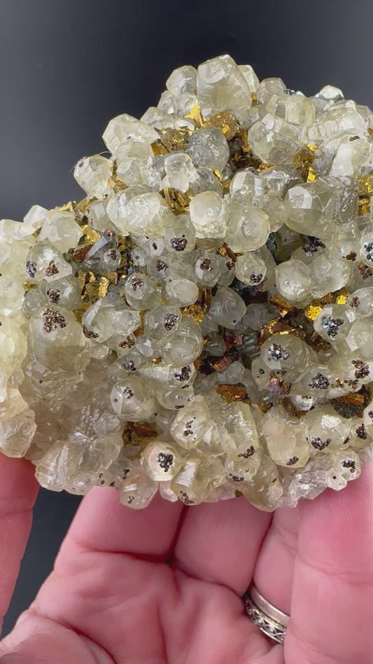 Calcite w/Chalcopyrite, Hubei