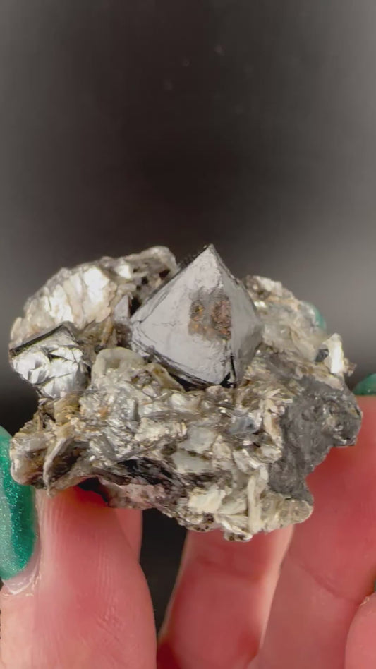 Cassiterite on Muscovite, Sichuan